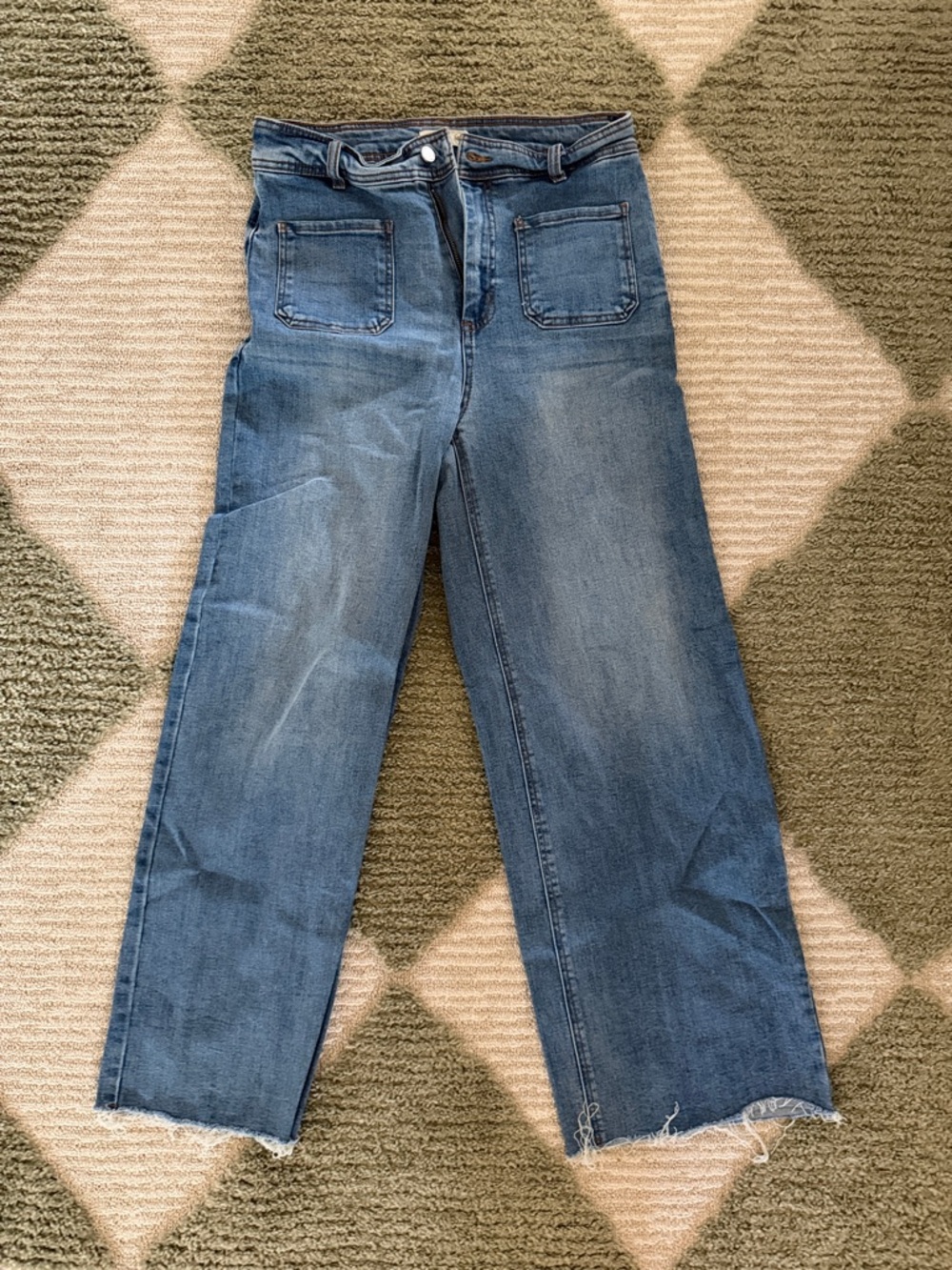 Oat New York Straight-Leg Women’s Jeans in Blue Denim